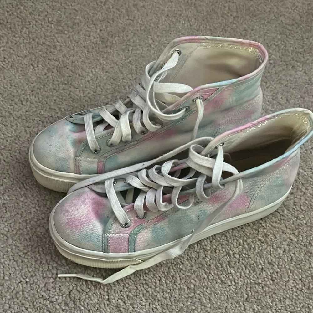 “SUPERGA- Tie Dye Platform Sneakers size 8.5”